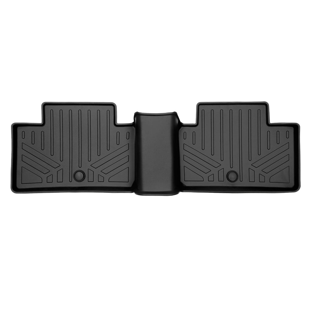 SMARTLINER Custom Fit All Weather 2nd Row Black Floor Mat Liners Compatible With 2022-2023 Infiniti QX55/2019-2020 Infiniti QX50 (SB0587)