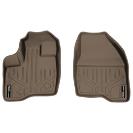 SMARTLINER Custom Fit Floor Mats 1st Row Liner Set Tan Compatible With 2011-2014 Ford Explorer - All Models (SA1082)