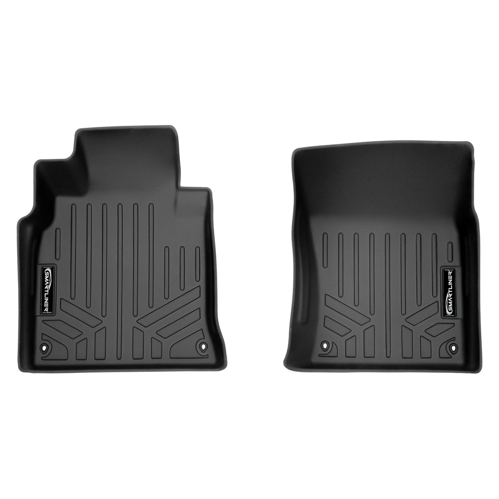 SMARTLINER Custom Fit Floor Mats 1st Row Liner Set Black Compatible With 2014-2020 Infiniti Q70 (SA0408)
