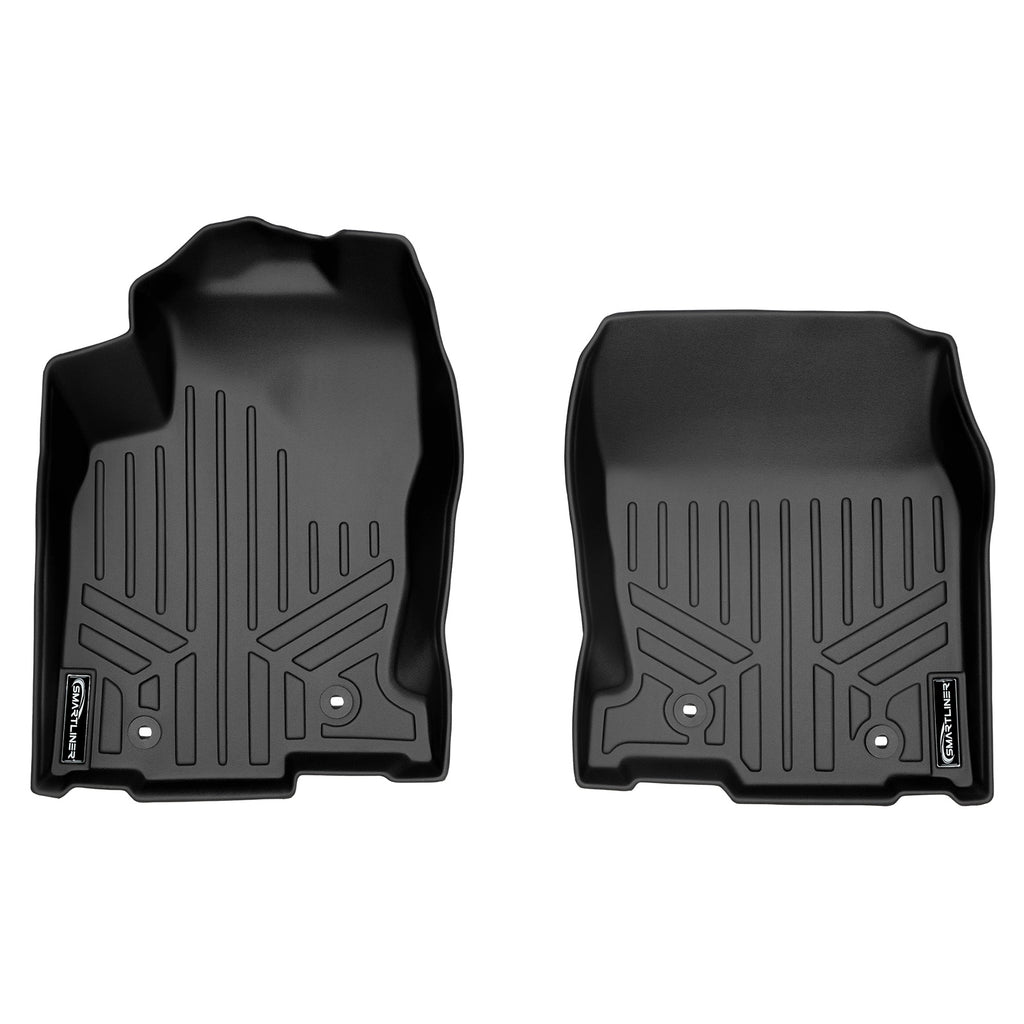 SMARTLINER Custom Fit Floor Mats 1st Row Liner Set Black Compatible With 2015-2017 Lexus NX200t 2015-2021 NX300 / NX300h (SA0168)