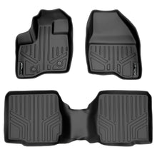 Load image into Gallery viewer, SMARTLINER Custom Fit Floor Mats 2 Row Liner Set Black Compatible With 2011-2014 Ford Explorer with 2nd Row Center Console (SA0082/B0109)