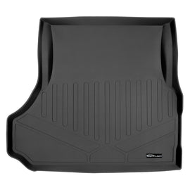 SMARTLINER Cargo Liner Trunk Floor Mat Black Compatible With 2006-2021 Dodge Charger All Models / 2005-2021 Chrysler 300 No SRT8 Models (SD0394)