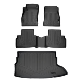 SMARTLINER Custom Fit All Weather Protection Black 2 Row Floor Liners & Cargo Liner behind the 2nd Row Seats Compatible With 2011-2017 Nissan Juke (SA0432/B0432/D0432)