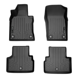SMARTLINER Custom Fit Floor Mats 2 Row Liner Set Black Compatible With 2018-2022 Infiniti Q50 (SA0469/B0469)