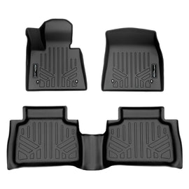 SMARTLINER All Weather Custom Fit Floor Mats 2 Row Liner Set Black Compatible With 2020-2024 BMW X6 (SA0420/B0497)