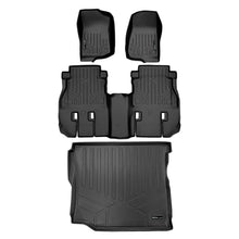 Load image into Gallery viewer, SMARTLINER Custom Floor Mats 2 Rows &amp; Cargo Liner Set Black Compatible With 18-20 Wrangler JL Unlimited with Sub and No Flat Load Floor (SA0316/B0316/D0316)