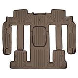 SMARTLINER Custom Fit Floor Mats 2nd and 3rd Row Liner Tan Compatible With Enclave / Acadia / Outlook (SB1326)