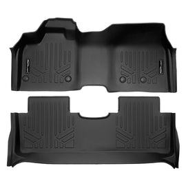 SMARTLINER All Weather Protection Custom Fit Black 2 Row Floor Mat Liner Set Compatible With 2023-2024 Nissan Ariya (SA0676/B0676)