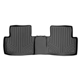 SMARTLINER Custom Fit Floor Mats 2nd Row Liner Black Compatible With 2012-2015 Honda Civic Sedan (SB0137)