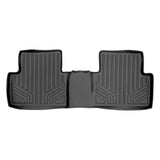 SMARTLINER Custom Fit Floor Mats 2nd Row Liner Black Compatible With 2012-2015 Honda Civic Sedan (SB0137)