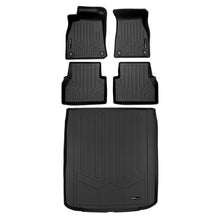 Load image into Gallery viewer, SMARTLINER Custom Fit All Weather Protection Black 2 Row Floor Liners &amp; Cargo Liner behind the 2nd Row Seats Compatible With 2019-2025 Audi A7/S7 (SA0557/B0557/D0558)