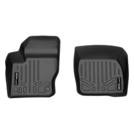 SMARTLINER Custom Fit All Weather Protection Black 1st Row Liners Compatible With 2012-2018 Ford Focus (SA0122)