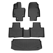 Load image into Gallery viewer, SMARTLINER Floor Mats 2 Rows &amp; Cargo Liner Behind 3rd Row Set Black Compatible With 2020-2022 Toyota Highlander (SA0500/B0500/E0515)