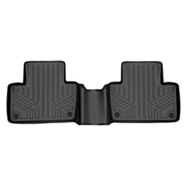 SMARTLINER Custom Fit Floor Mats 2nd Row Liner Black Compatible With 2016-2023 Volvo XC90 (SB0223)