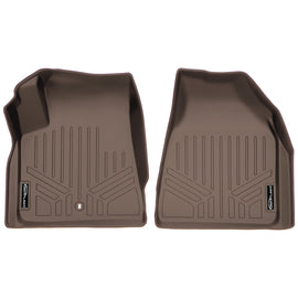 SMARTLINER Custom Fit Floor Mats 1st Row Liner Set Tan Compatible With Traverse / Enclave / Acadia / Outlook (SA1043)