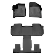 Load image into Gallery viewer, SMARTLINER Custom Fit Floor Mats 3 Row Liner Set Black Compatible With 2018-2022 Chevrolet Traverse with 2nd Row Bucket Seats (SA0343/B0345)