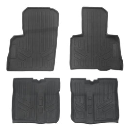 SMARTLINER All Weather Protection Custom Fit 2 Row Rugged Rubber Floor Liner Set Compatible With 2020-2024 Polaris RZR Pro R/ Turbo R/ Pro XP (UA0125/UB0125)