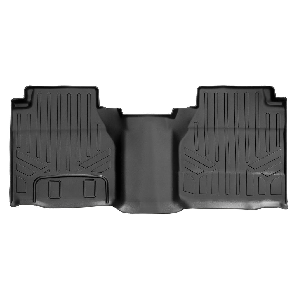SMARTLINER Custom Fit Floor Mats 2nd Row Liner Black Compatible With 2022-2023 Nissan Frontier King Cab (SB0596)
