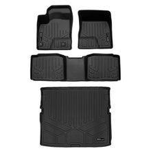 Load image into Gallery viewer, SMARTLINER Custom Fit All Weather Protection Black 2 Row Floor Liners &amp; Cargo Liner behind the 2nd Row Seats Compatible With 2023-2025 Mitsubishi Outlander PHEV (SA0733/B0733/D0733)