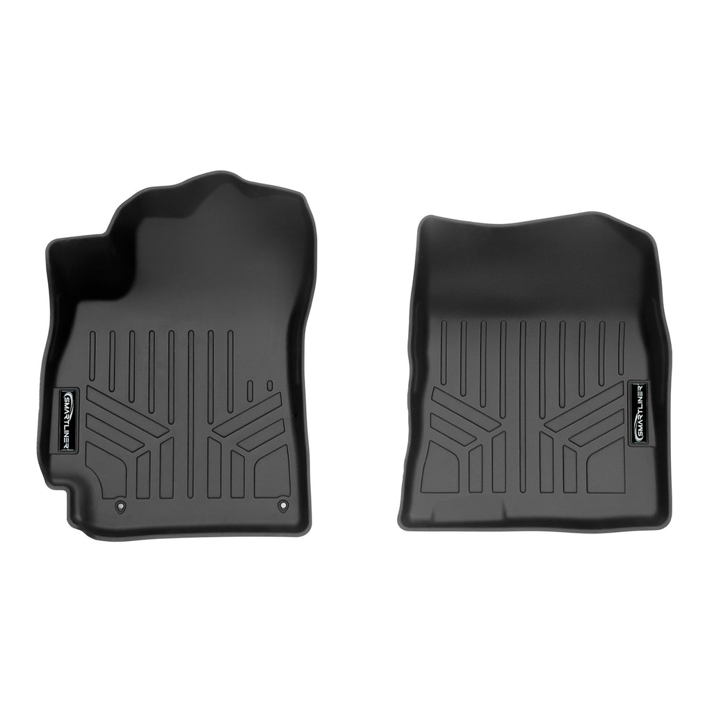 SMARTLINER Custom Fit All Weather Black 1st Row Floor Mat Liner Set Compatible With 2021-2025 Hyundai Elantra (SA0538)