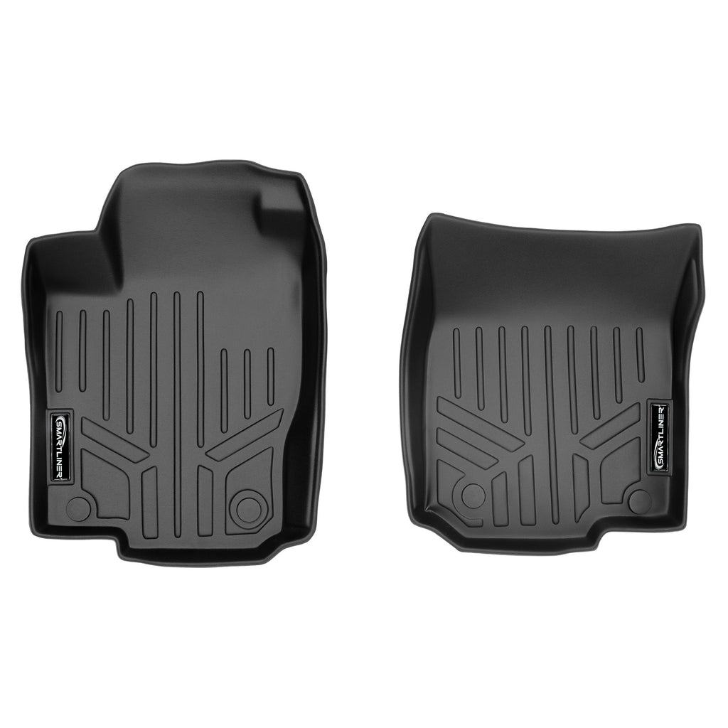 SMARTLINER Custom Fit Floor Mats 1st Row Liner Set Black Compatible With 2012-2019 Mercedes Benz ML / GL / GLE / GLS Series (SA0104)
