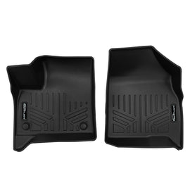 SMARTLINER Custom Fit All Weather Floor Mats 1st Row Liner Set Black Compatible with 2024-2025 Chevrolet Traverse (SA0757)