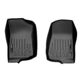 SMARTLINER All Weather Custom Fit 2 Row Floor Mat Liner Set Compatible With 2021-2023 Jeep Wrangler Rubicon 392 (SA0316-R/B0316)