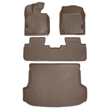 Load image into Gallery viewer, SMARTLINER Custom Fit All Weather Protection Tan 2 Row Floor Liners &amp; Cargo Liner behind the 2nd Row Seats Compatible With 2012-2018 Ford Focus (SA1222/B1222/D1222)