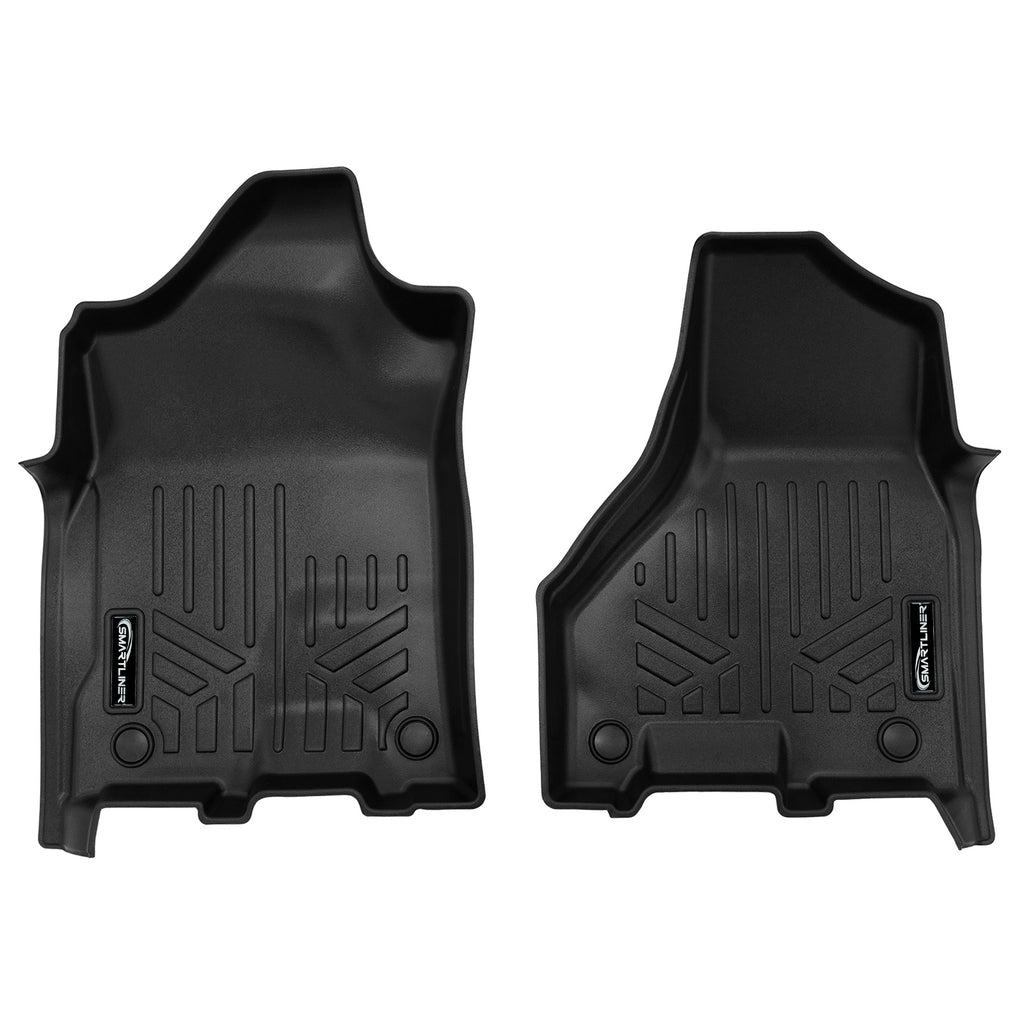 SMARTLINER Custom Fit Floor Mats 1st Row Liner Set Black Compatible With 2019-2022 Ram 2500/3500 with 1st Row Bucket or Bench Seats (SA0450)