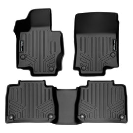 SMARTLINER Custom Fit Floor Mats 2 Row Liner Set Black Compatible With 2020-2023 Mercedes-Benz GLE-Class (SA0471/B0471)