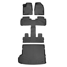 Load image into Gallery viewer, SMARTLINER Floor Mats and Cargo Liner Behind 2nd Row Set Black Compatible With 2014-2019 Highlander with 2nd Row Bucket Seats (SA0152/B0201/D0152)