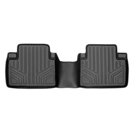 SMARTLINER Custom Fit Floor Mats 2nd Row Liner Black Compatible With 2014-2020 Nissan Rogue (SB0151)