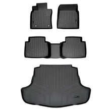 Load image into Gallery viewer, SMARTLINER Custom Fit Floor Mats 2 Rows and Cargo Liner Set Black Compatible With 2018-2024 Toyota Camry Standard Models Only (SA0330/B0330/D0330)