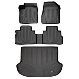 SMARTLINER Custom Fit Floor Mats and Cargo Liner Set Black Compatible With 2015-2018 Nissan Murano (SA0173/B0173/D0173)