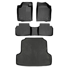 Load image into Gallery viewer, SMARTLINER Custom Fit All Weather Protection Black 2 Row Floor Liners &amp; Cargo Liner behind the 2nd Row Seats Compatible With 2013-2018 Nissan Altima (SA0144/B0125/D0125)
