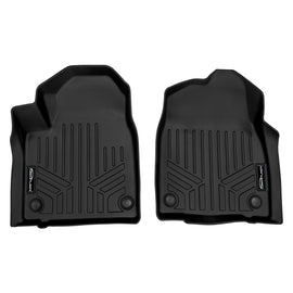SMARTLINER All Weather Protection Custom Fit Black 1st Row Floor Mat Liner Set Compatible With 2022-2024 GMC Hummer EV Pickup & 2024 GMC Hummer EV SUV (SA0660)