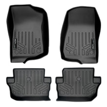 Load image into Gallery viewer, SMARTLINER Custom Fit Floor Mats 2 Row Liner Set Black Compatible With 2018-2021 Jeep Wrangler 2-Door (SA0316/B0384)