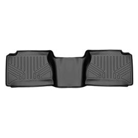 SMARTLINER Floor Mats 2nd Row Liner Black Compatible With 2001-2007 Silverado/Sierra 1500 / 2500 / 3500 Extended Cab Classic Body Style (SB0179)
