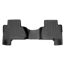 SMARTLINER Custom Fit Floor Mats 2nd Row Liner Black Compatible With 2015-2020 Cadillac Escalade ESV (SB0166)