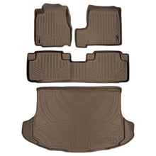 Load image into Gallery viewer, SMARTLINER Custom Fit Floor Mats 2 Rows and Cargo Liner Set Tan Compatible With 2007-2011 Honda CR-V (SA1021/B1021/D1014)