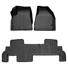 Load image into Gallery viewer, SMARTLINER Custom Fit All Weather Protection Black 2 Row Floor Liners Compatible With 2009-2017 Chevrolet Traverse (SA0043/B0043-N2)