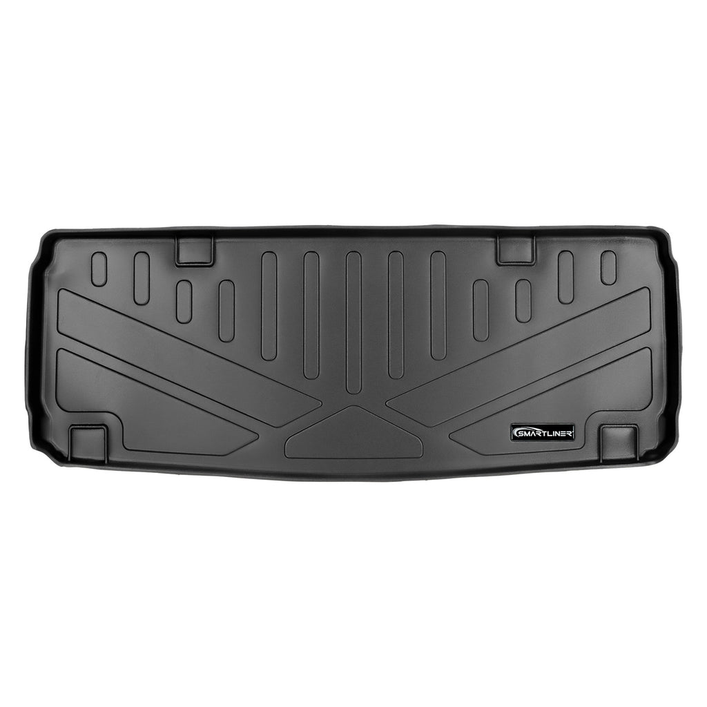 SMARTLINER All Weather Custom Cargo Trunk Liner Floor Mat Behind 3rd Row Black Compatible With 2013-2019 Mercedes Benz GL / GLS Series (SE0205)