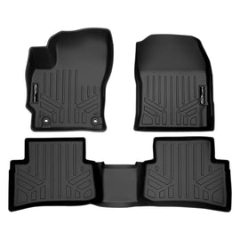 SMARTLINER Custom Fit Floor Mats 2 Row Liner Set Black Compatible with 2019-2024 Toyota Corolla Hatchback (SA0428/B0424)