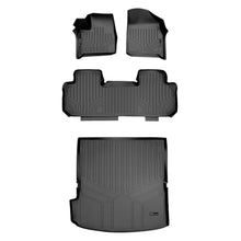 Load image into Gallery viewer, SMARTLINER Floor Mats 2 Rows - Cargo Liner Behind 2nd Row Set Black Compatible With 2018-2022 Chevrolet Traverse with 2nd Row Bench Seat (SA0343/B0343/D0343)