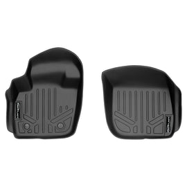 SMARTLINER Custom Fit Floor Mats 1st Row Liner Set Black Compatible With 2013-2016 Ford Fusion / Lincoln MKZ (SA0133)