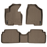 SMARTLINER Custom Fit Floor Mats 2 Row Liner Set Tan Compatible With 2011-2013 Kia Sportage / 2010-2013 Hyundai Tucson (SA1056/B1056)