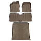 SMARTLINER Custom Fit Floor Mats 2 Rows and Cargo Liner Set Tan Compatible With 2010-2011 Equinox / Terrain (SA1070/B1070/D1070)