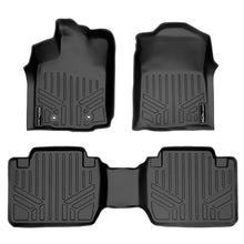 Load image into Gallery viewer, SMARTLINER Custom Fit Floor Mats 2 Row Liner Set Black Compatible With 2016-2017 Toyota Tacoma Extended Cab (SA0207/B0211)