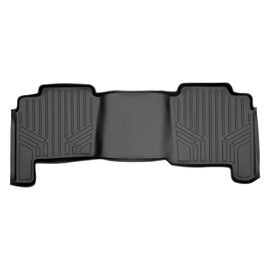 SMARTLINER Custom Fit Floor Mats 2nd Row Liner Black Compatible With 2004-2008 Ford F-150 SuperCrew / Lincoln Mark LT (SB0175)