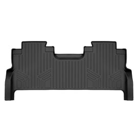 SMARTLINER Custom Floor Mats 2nd Row Liner Black Compatible With 2017-2024 Ford F-250 / F-350 Super Duty Crew Cab with 1st Row Bench Seat (SB0298)